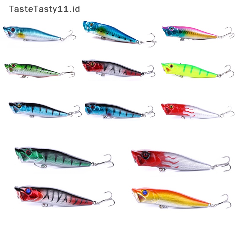 Tastetasty 1pcs Big Fishing Lure Umpan Pancing Buatan Engkol Wobbler Kait Baja Karbon Tinggi Umpan Pancing.