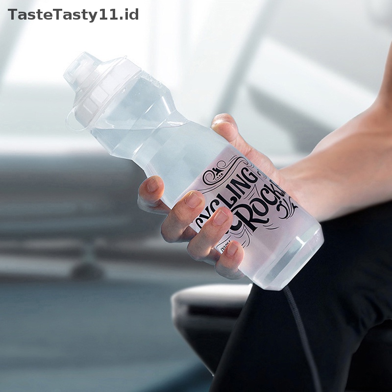 Tastetasty 750ml Botol Air Sepeda Food Grade Olahraga Kebugaran Lari Naik Camping Hiking Kettle Anti Bocor Sepeda Bottle Cage.