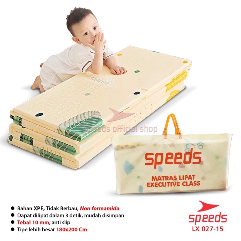 SPEEDS Karpet Lipat Playmat Bayi Karpet Bayi 180x200 cm Matras Bayi Playmat Foam Lipat 027-15
