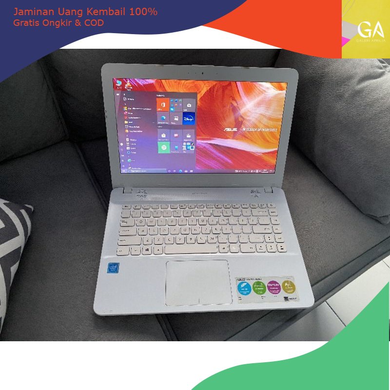 LAPTOP ASUS X441SA WARNA PUTIH INTEL N3060