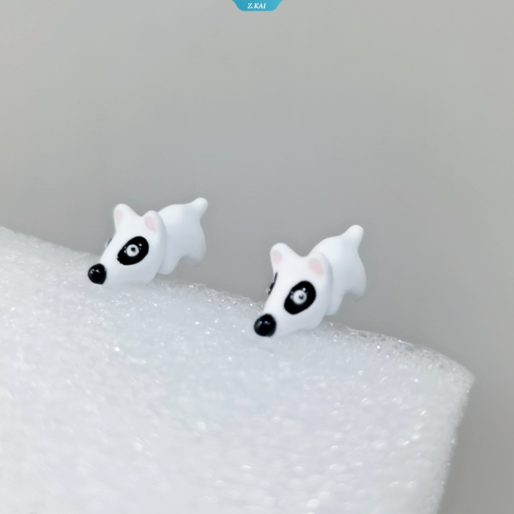 Fashion Kartun Hewan Kecil Dinosaurus Hiu Telinga Stud Anting Untuk Wanita Puppy Cat Semprot Lucu Mini Perhiasan Aksesoris Hadiah [ZK]