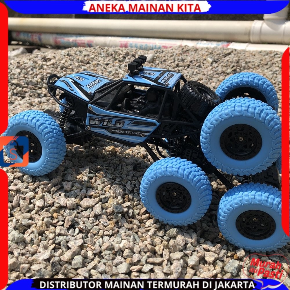 Mobil Remote Control 8 Roda Rock Climbing offroad 1:18 4WD Baterai Cas