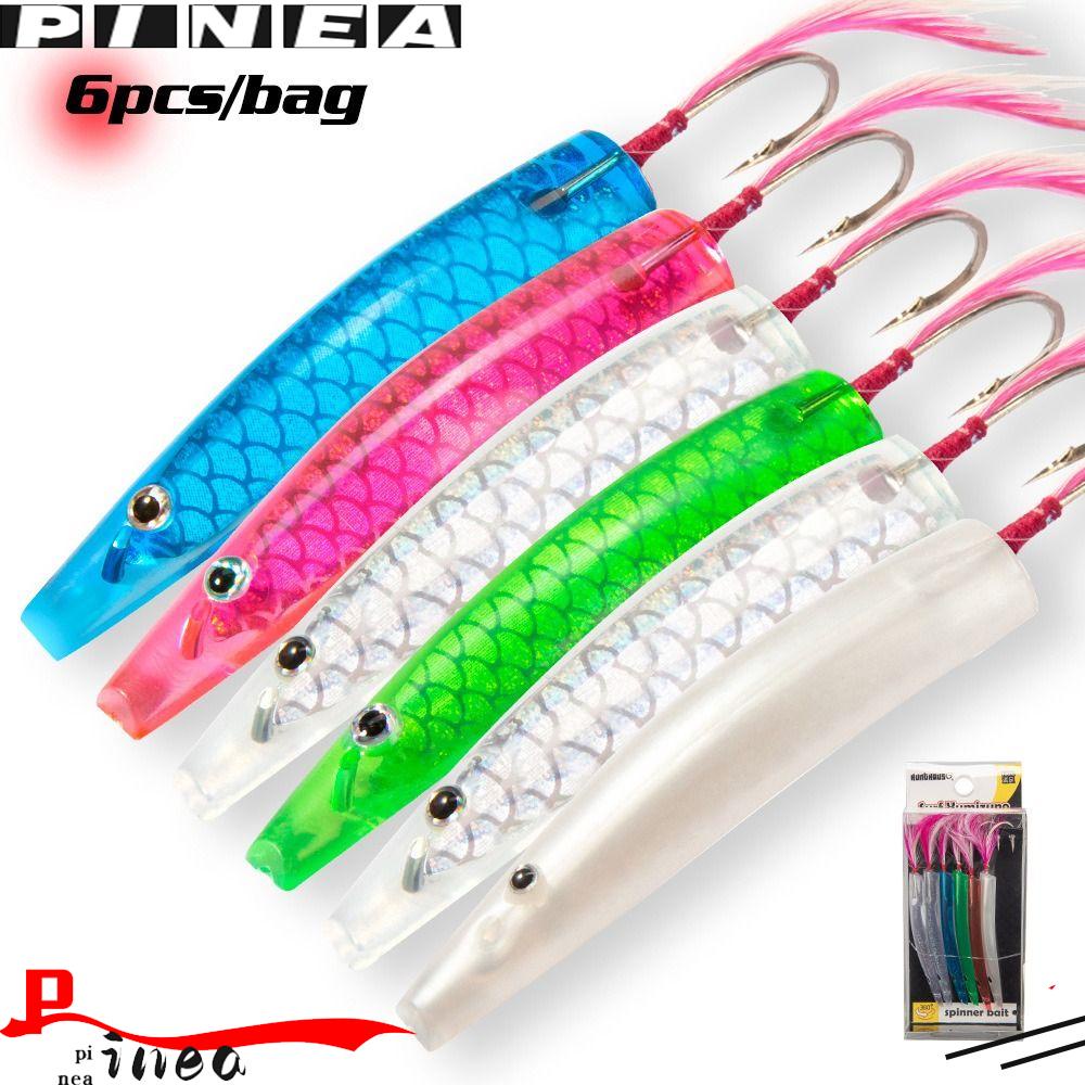 Nanas 6 Pcs/box Jepang Troli Memancing Umpan Baru Yumizuno Gaya Baru Memancing Swimbait decoys