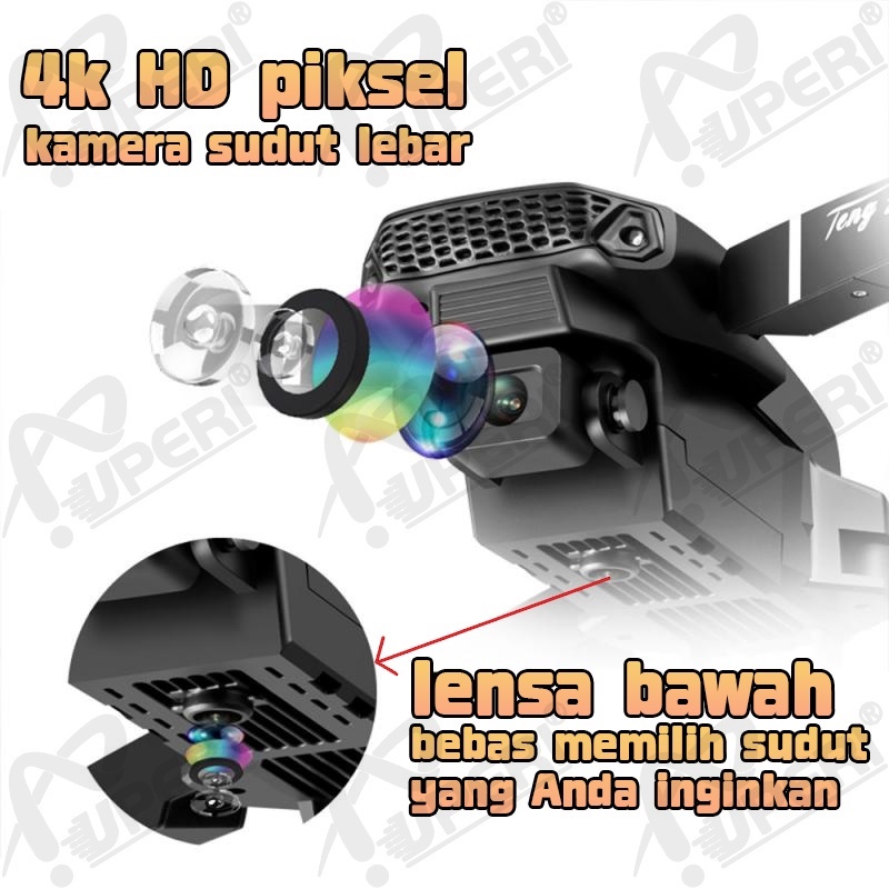 Smart Drone E88 /E68Pro 4k HD Camera Shoot Original Indoor Outdoor Drone Mini RC 4K HD Camera/(Dikirim Dari Jakarta)New Drone E68 Pro Mini RC 4K HD Camera Kamera WIFI FPV Fotografi Udara Helikopter Foldable Quadcopter Drone Kamera HD Posisi Visual