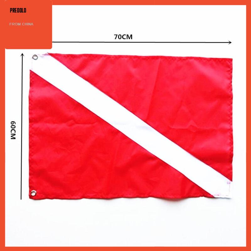 [Predolo] Bendera (Bendera Scuba) Bendera Kapal Penanda Sinyal Perlengkapan Diving Safety