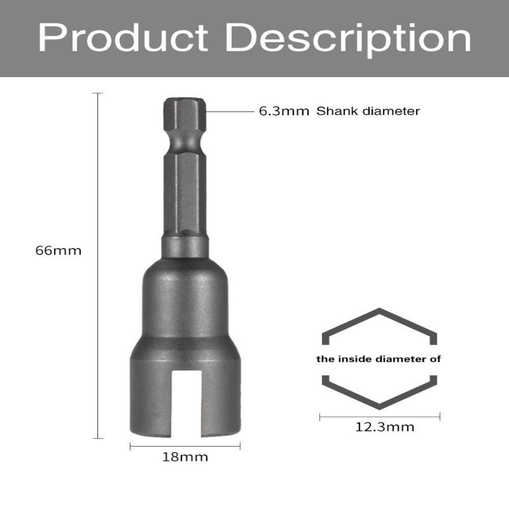 Populer 2Pcs Butterfly Bolt Socket Portable Power Tool Slotted Elektrik Shank Socket Adapter