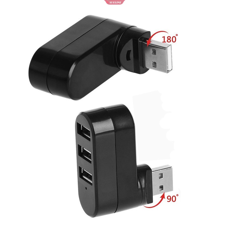 3port Multi 2.0 USB Hub Mini USB Hub Kecepatan Tinggi Rotate Splitter Adapter Untuk Laptop Notebook Untuk Aksesoris Komputer PC [ZXL]