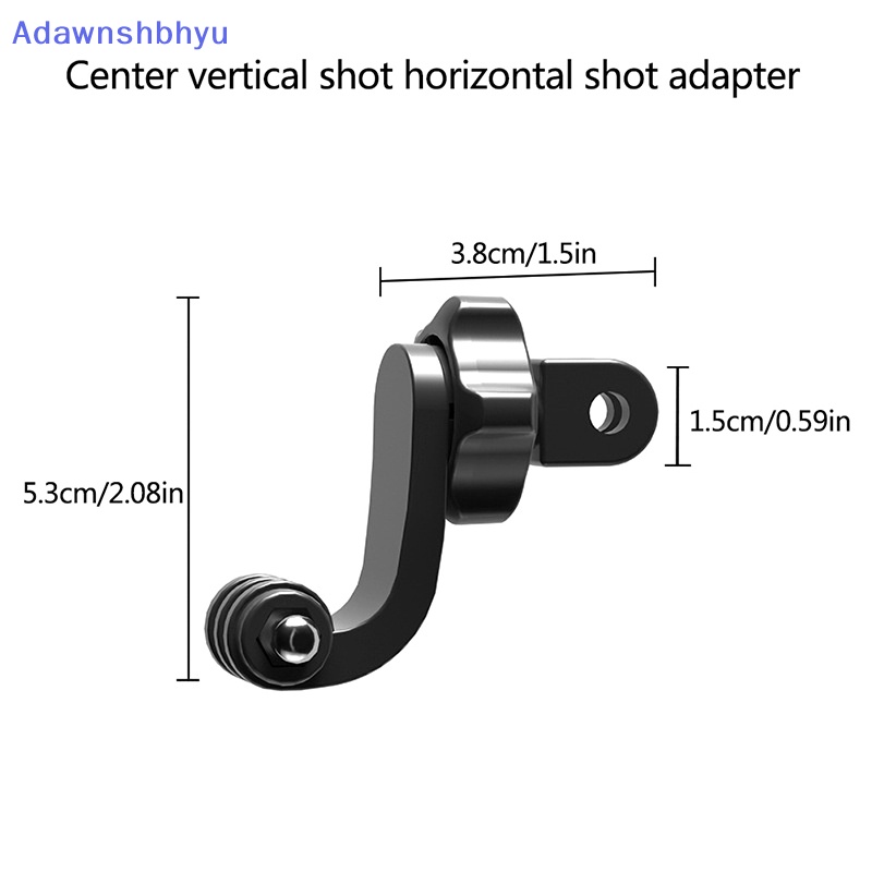 Adhyu Helm Motor Chin Stand Mount Untuk GoPro Action Sports Camera Adapter Helmet Mount Adapter 360penjepit Adjustable Holder Aksesori Kamera Motor ID