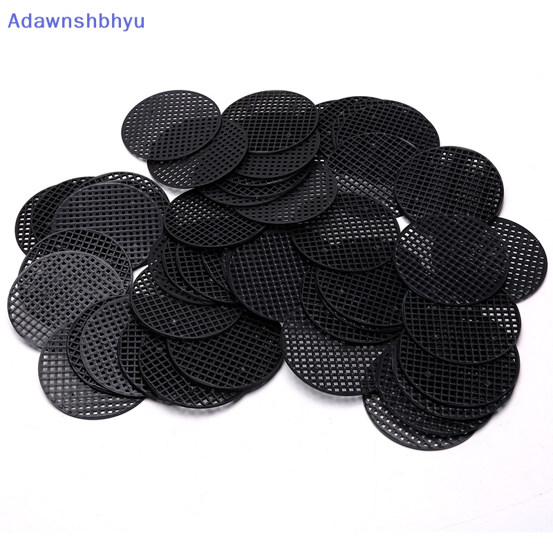 Adhyu 50Pcs Pot Bunga Tikar Jaring Lubang Baskom Bawah Bernapas Gasket Berkebun Bagian ID