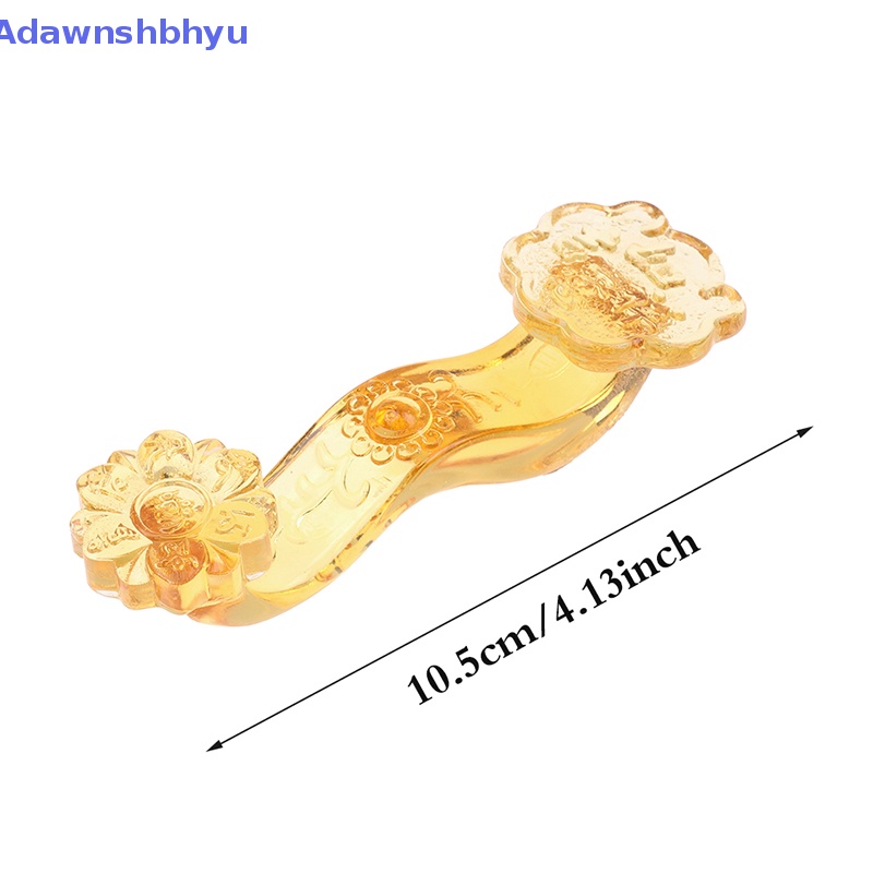 Adhyu 1Pc Patung Dekorasi Rumah Kristal Ruyi Keberuntungan Feng Shui Kerajinan ID