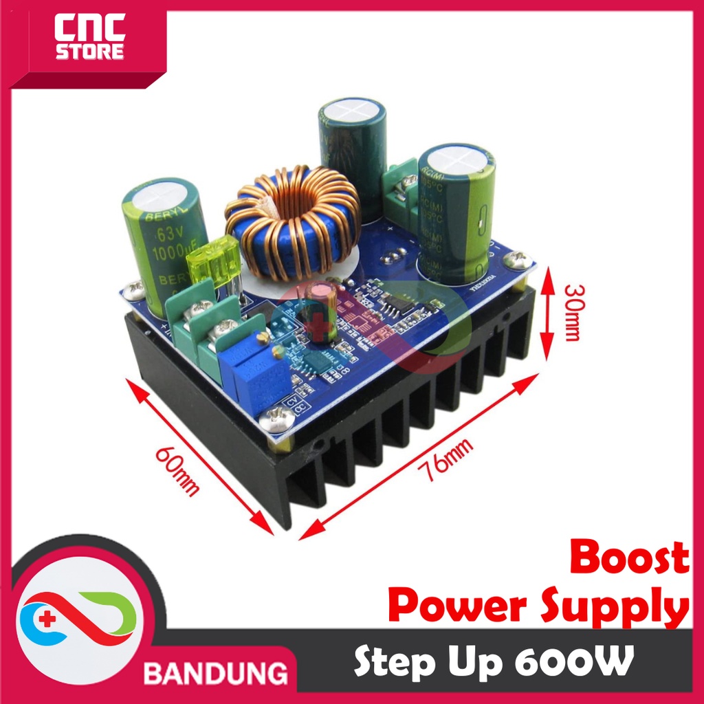 STEP UP 600W CC CV 9-60V TO 12-80V DC BOOST POWER SUPPLY SOLAR CELL