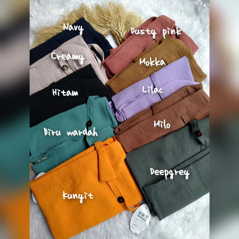 YES Hijab Instan Bergo Kancing Masker Crincle Airflow Size L dan XL