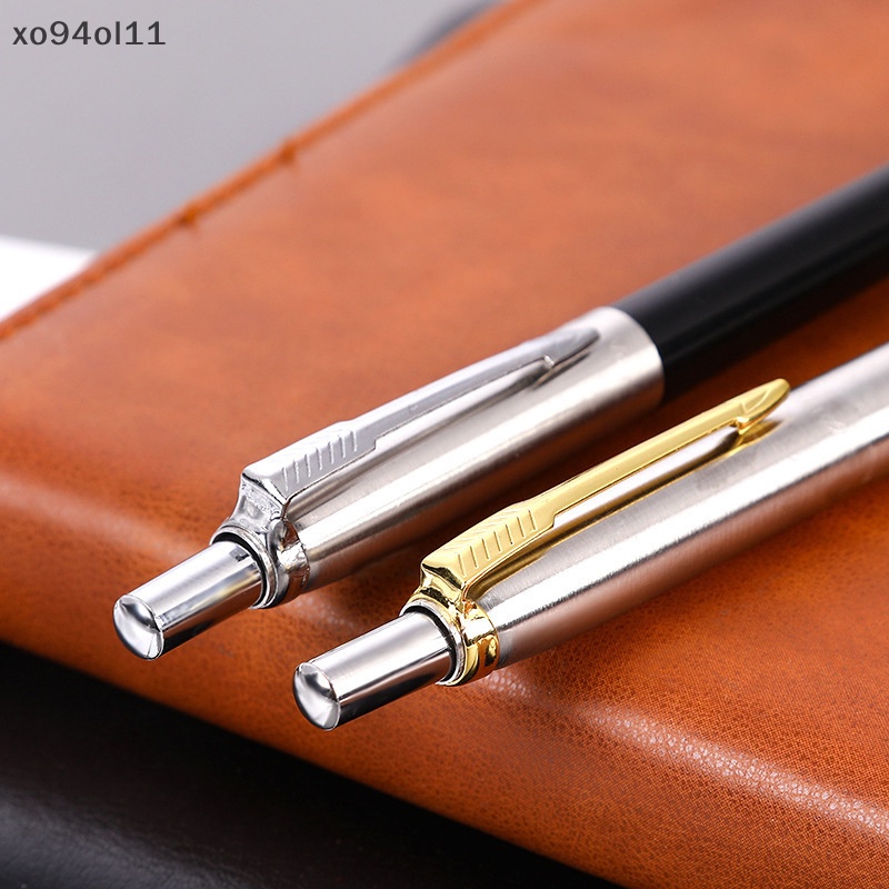 Xo luxury qualitymetal Ballpoint pen stainless steel Warna Tekan sig pen ball point Pulpen Alat Tulis Perlengkapan Kantor new OL