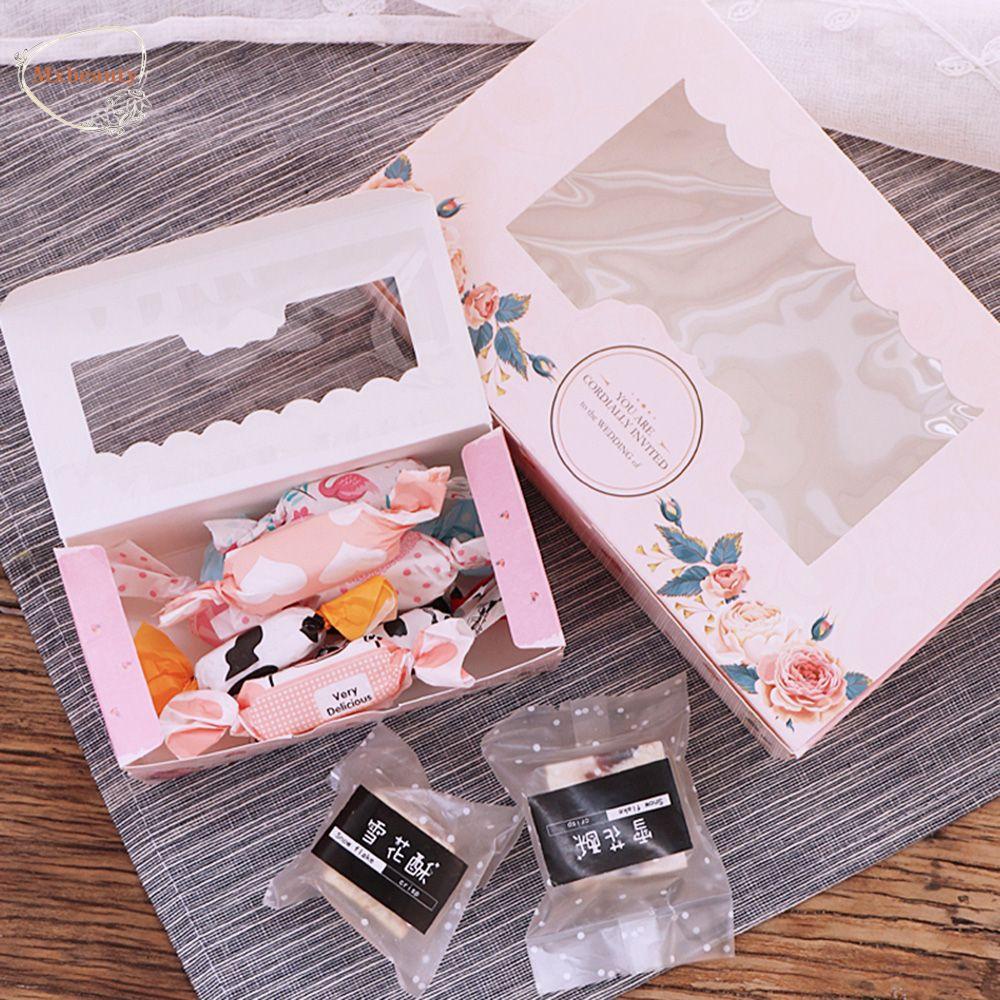 Mxbeauty Mooncake Box Mini Paper Hadiah Kado Warpping Supplies Packaging Box Dekorasi Rumah Kotak Kue