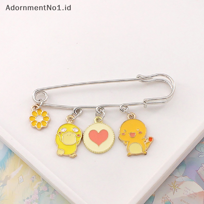 [AdornmentNo1] Bros Pokemon Pikachu Pin Kartun Animasi Lencana Charizard Bros Pin Hadiah [ID]