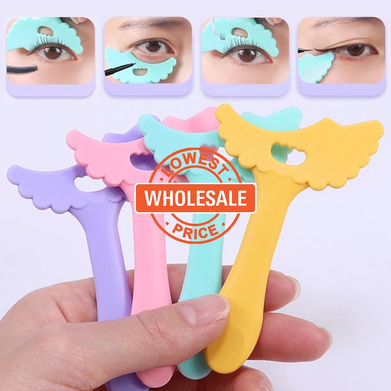 [Harga Grosir] Wing shaped Silicone Eyeliner Stencils Wanita Pemula Eyeliner Eye Shadow Eyelash Guide Cards Cetakan Masker Krim Wajah Aplikator Mata Makeup Assist Helper