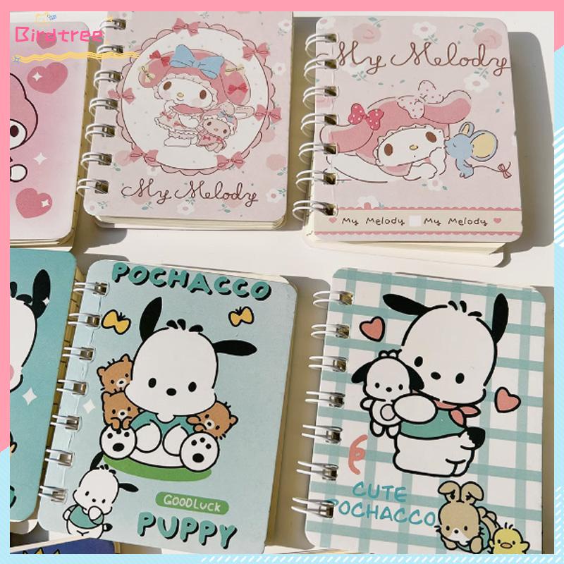 

[Readystock❤️COD]A7 Cute Mini Coil Notebook Kartun Kuromi Girly Notepad Portable Portable Small Diary- BS