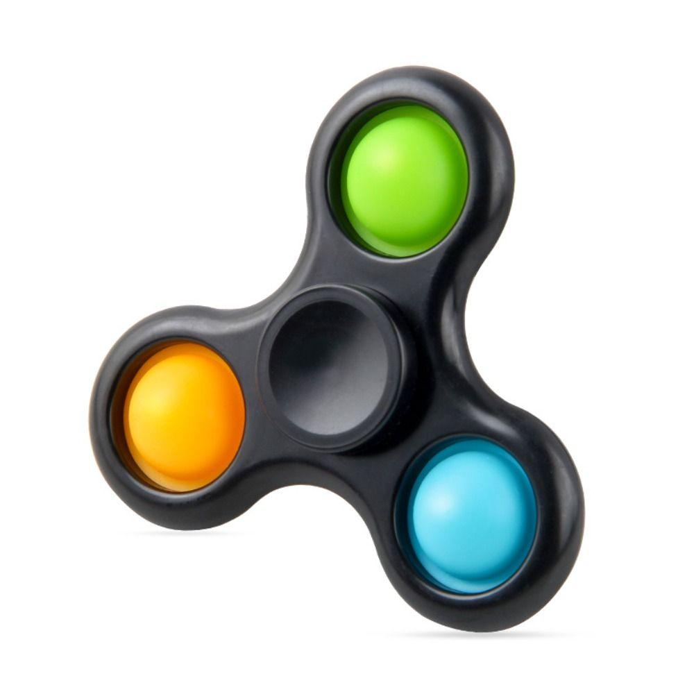 Lanfy Spinner Pop It Mainan 1pc Mainan Untuk Anak Perempuan Dekompresi Mainan Ujung Jari Gyroscope Hand Spinner Penurun Tekanan Tiga Jari Fidget