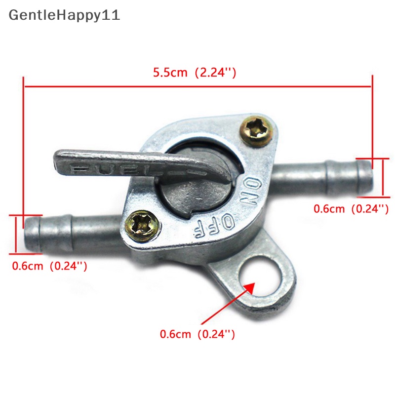 Gentlehappy Universal 6mm Inline Petcock Motor/Segi Empat/Lawnmover Petrol Fuel Tap id