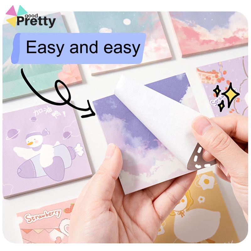 Ins Sticky Note Girls Heart Cute Sticky Note Style Student Stationery Sticky Notes Minimalis - PD