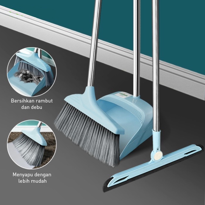 IG - SAPU SET 3IN1 | ALAT PEMBERSIH LANTAI | SET SAPU PENGKI PEL | BROOM SET