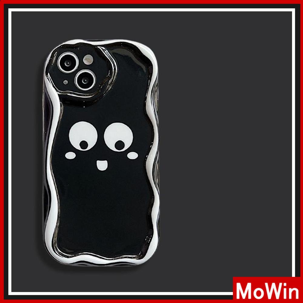 For iPhone 14 Pro Max iPhone Case 3D Curved Edge Wave Clear Phone Case TPU Airbag Shockproof Camera Case Cute Funny Emoji Compatible with iPhone 13 Pro max 12 Pro Max 11 xr xs max