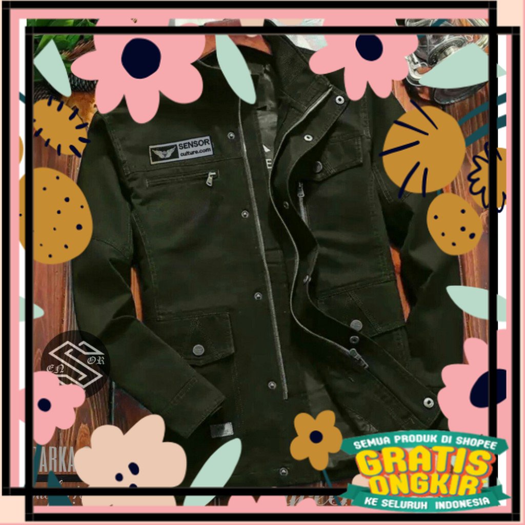 SENSOR Original Jaket Pria PARKA CIVIL WAR Jaket Parka Pria Tebal original warna hijau army/ Spesial