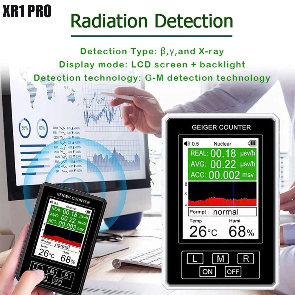 TOP Geiger Counter Profesional Portable Dengan Backlight Monitor Radiasi Genggam