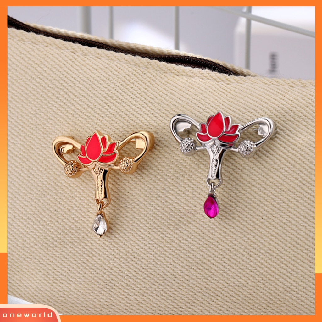 [ONE] Bros Bunga Berlian Imitasi Liontin Berongga Kepribadian Ransel Dekorasi Wanita Pria Bisnis Jas Kerah Pin Fashion Perhiasan