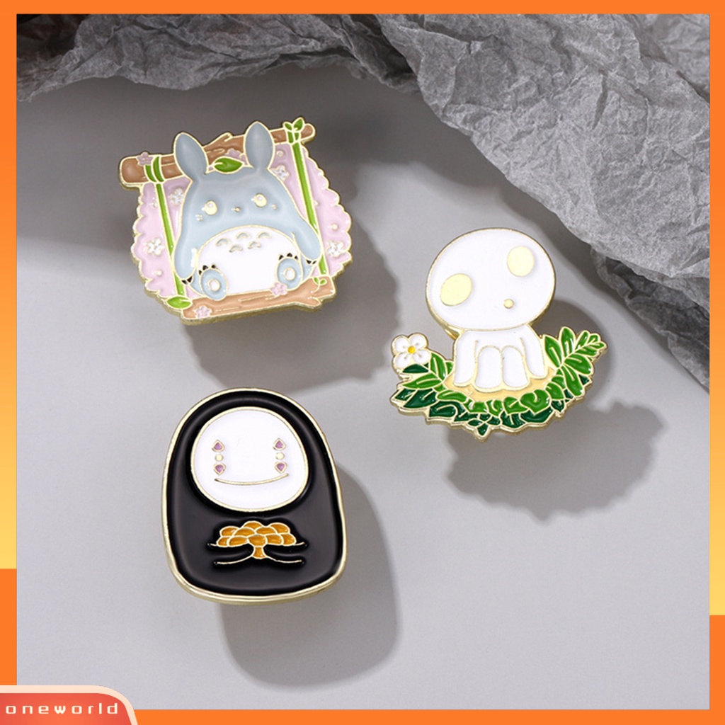 [ONE] Bros Pin Stoving Varnish Anime Aksesori Kepribadian Geometris Mudah-Cocok Tas Dekorasi Lucu Kartun Anime Bros Lencana Pakaian Sehari-Hari