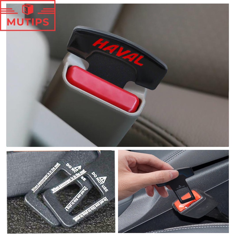 Haval 1/2Pcs Klip Gesper Sabuk Pengaman Pengaman Mobil Metal Hard Plug Alarm Stopper Menghilangkan Suara Untuk H2s H1 2022 2023 H5 H6 Jolion H2 M4 H9