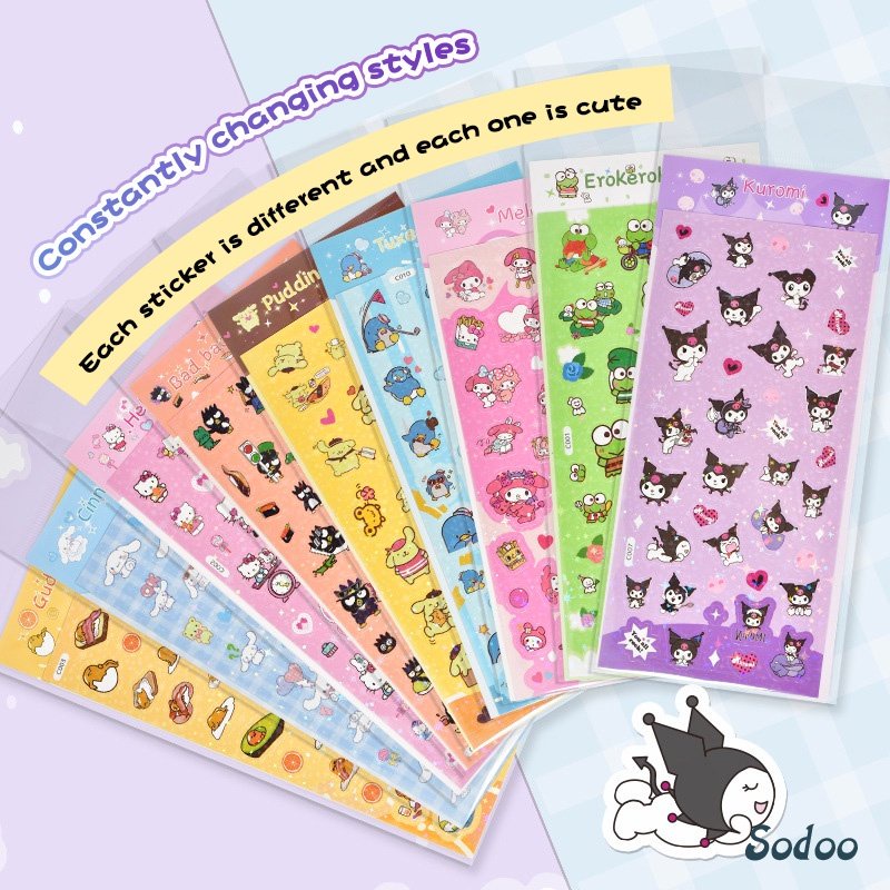 

Stiker kartun lucu Kulomi Melodi Stiker buku pegangan - SO