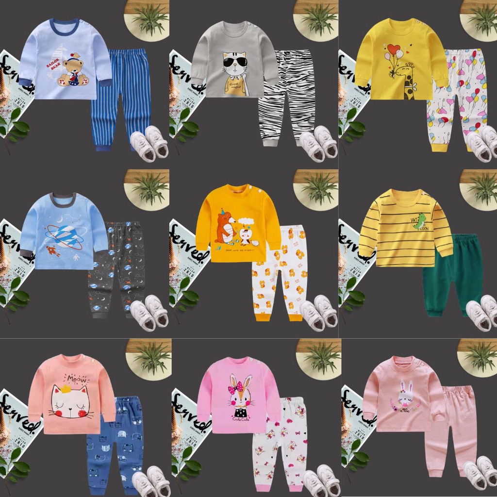 PUNCAK 3.3 stoberi baby - BAJU TIDUR BAYI IMPORT USIA 0 BULAN-3 TAHUN new2