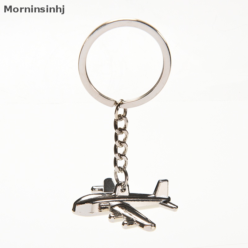 Mornin 1pc Keyring Mini Pesawat Udara Metal Alloy Gantungan Kunci Hadiah Kreatif Keyfob 3D Pendant id