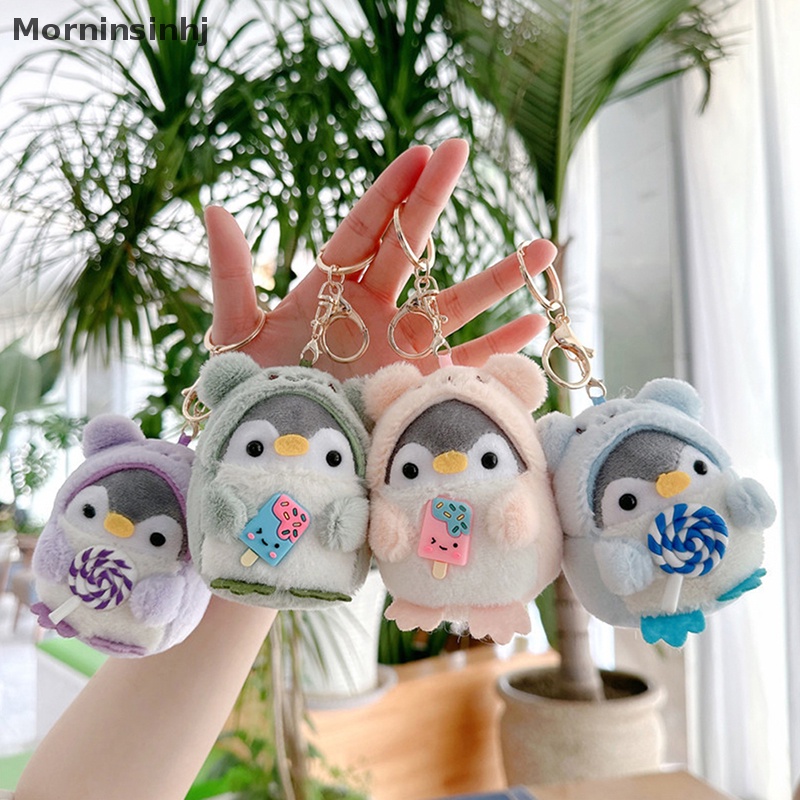 Mornin Baru Kecil Pinguin Plush Gantungan Kunci Lucu Plushie Boneka Mainan Untuk Anak Liontin Gantungan Kunci Wanita Gadis Hadiah Ulang Tahun id