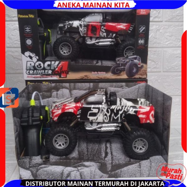 (BISA COD) PROMO Mobil Remote Kontrol RC Off Road Rock Crawler Rock Climbing