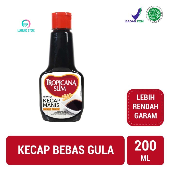 

Tropicana Slim Kecap Manis 200ml Bebas Gula Rendah Garam