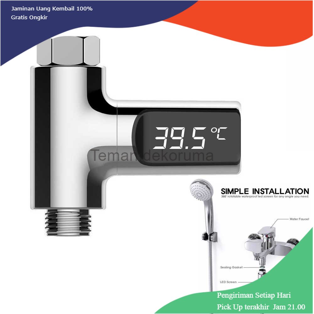 TD - DPR Zhinuan Shower Thermometer LED Display Home Water - BD-LS-01