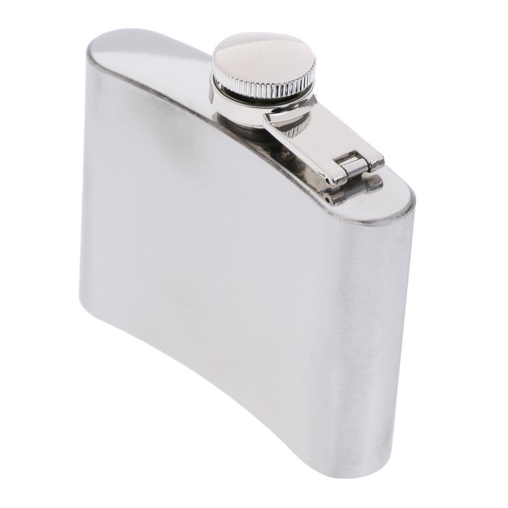 Botol Hip Flask Stainless Steel Flagon Pocket Wine Whisky Pot Barware 110ml