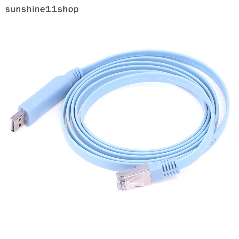 Sho 1.8M USB To RJ45 USB To RS232 Serial To RJ45 CAT5 Console Adapter Kabel Cord N
