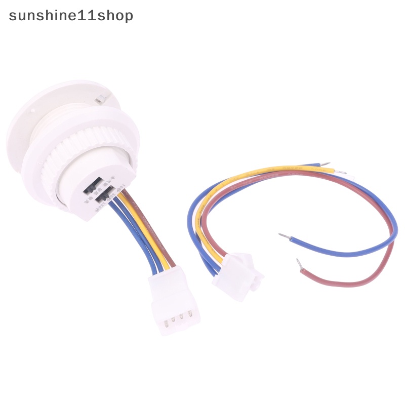 Sho Time Light-sensing Adjustable 110V-240V LED Sensor Inframerah Detektor Gerakan Saklar Lampu N