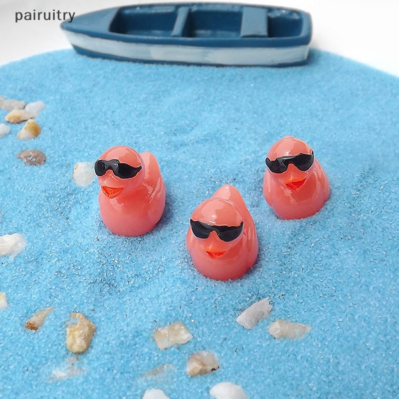 Prt 5pcs Mini Resin Bebek Spektakuler Ornamen Miniatur Angka Bebek Kecil Micro Peri Taman Lanskap Aquarium Rumah Boneka PRT