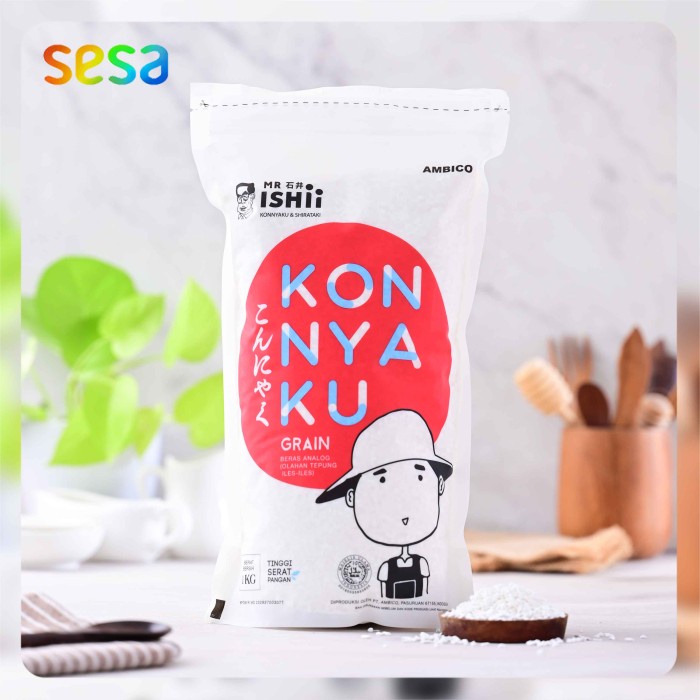 

Bisa COD Mr Ishii Konnyaku Grain Beras Shirataki 1 Kg
