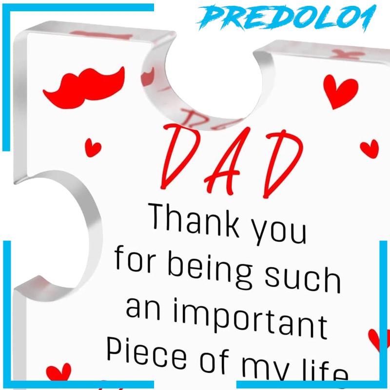 [Predolo1] Hadiah Ulang Tahun Hiasan Plakat Hadiah Hari Ayah Dari Putra Dan Putri