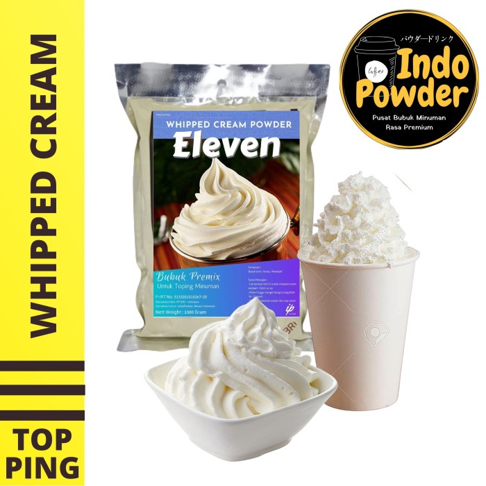 

Promo WHIPPED CREAM 1Kg - WHIPED CREAM 1Kg - WHIPPED CREAM