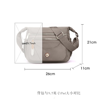 terlaris colorful fox ori - tas selempang wanita colorful fox 2228 nilon waterproof tas wanita