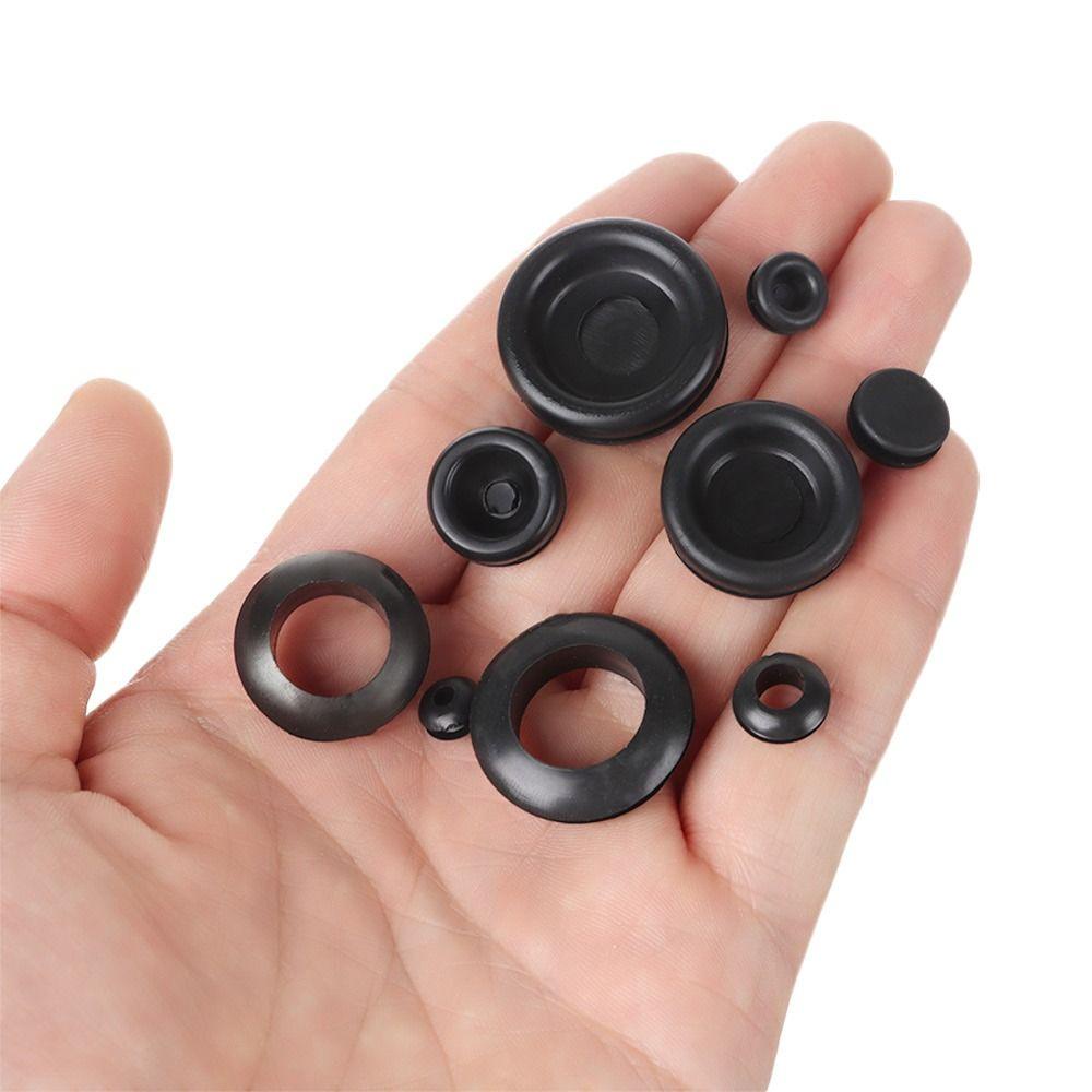 TOP 125pcs Rubber Grommet Set 18ukuran Firewall Lubang Plug Ring Gasket Kawat Grommet