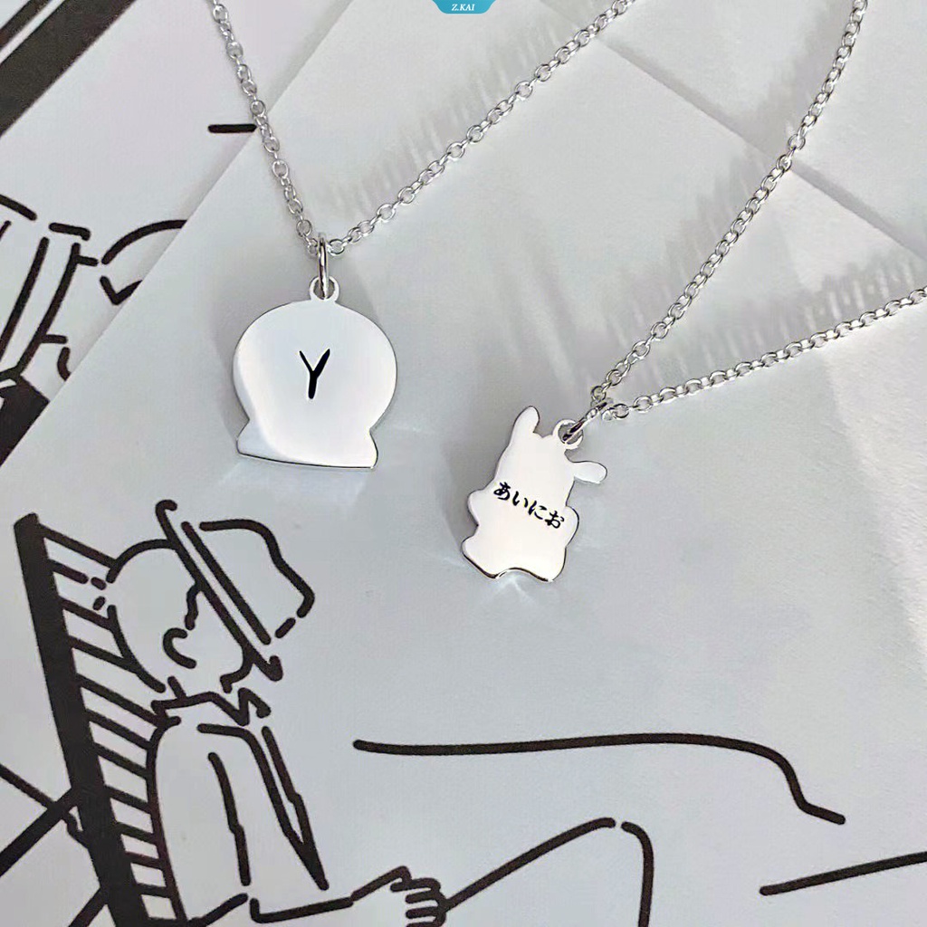 Bandai Tinker Bell Kalung Happy Doraemon Series Anime Peripheral Pendant Pasangan Lucu Kreatif Kartun Perhiasan [ZK]