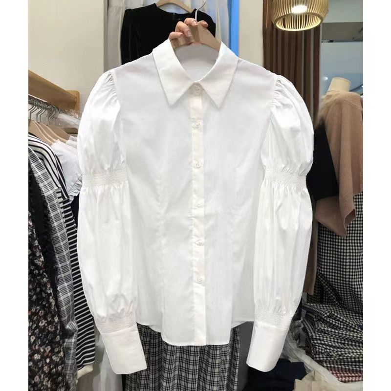 Korean Dong Men Men Bubble Sleeve Shirt Female