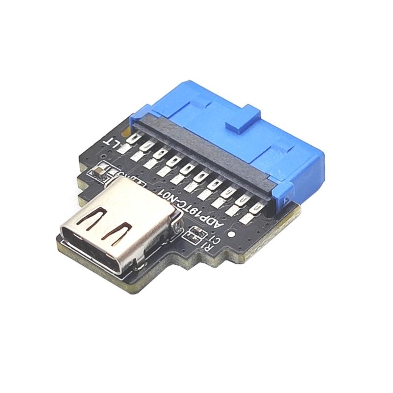 Doublebuy Kop Internal 19PIN IDC to Female TYPE-C Port 19PIN Adaptor Kinerja Stabil